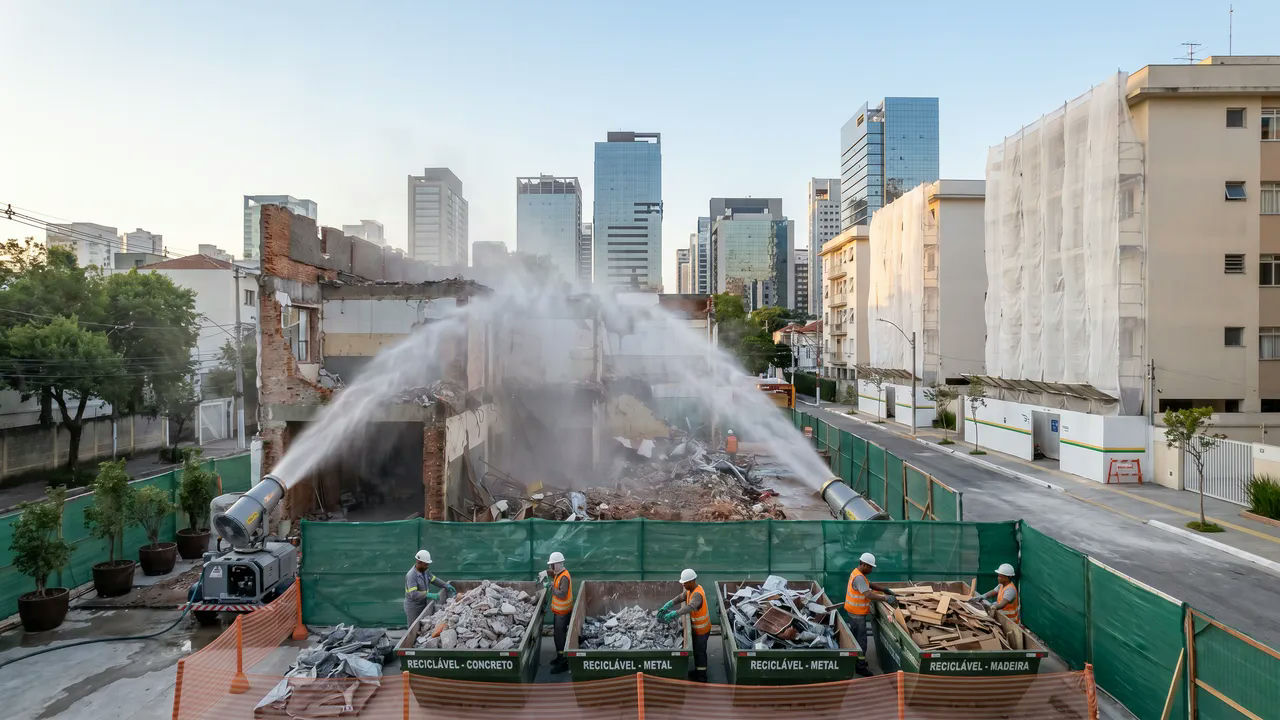 Demolição de um imóvel